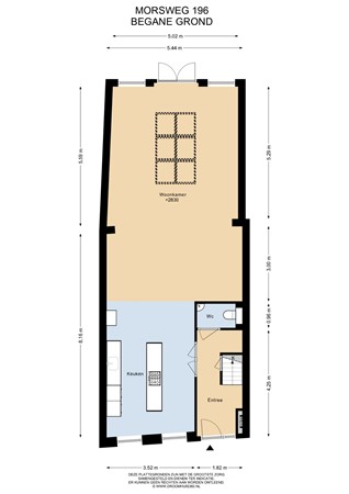 Floorplan - Morsweg 196, 2332 ET Leiden